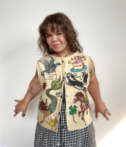 Instagram image of Caity - Artist | Fashion Designer | Founder of the Ca8ty fashion labe