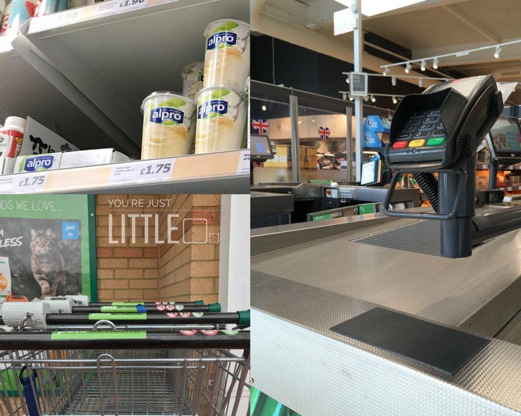 Images showing different Dwarf perspective while grocery shopping in ordinary times. These were part of the You're Just Little exhibition