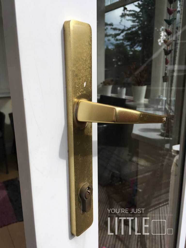 You're Just Little - my perspective of the door-handle when walking into our conservatory