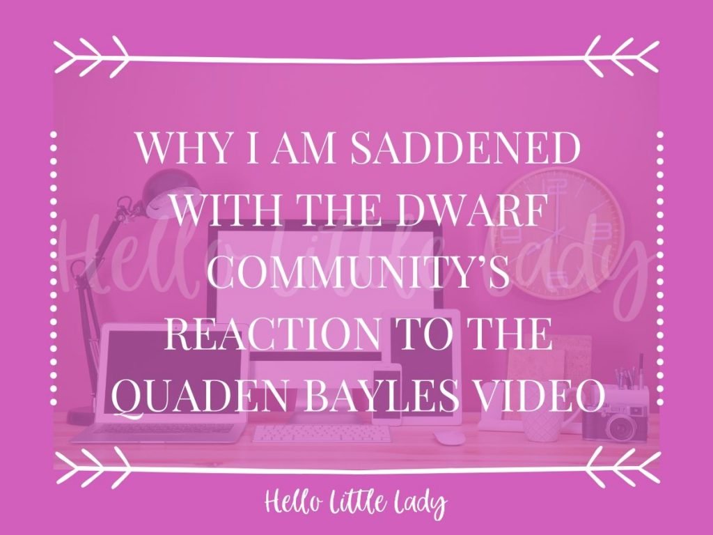 Why I am saddened by the Dwarf Community's reaction to the Quaden Bayle video